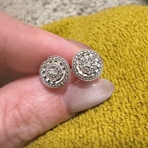 Elegant Silver Stud Earrings